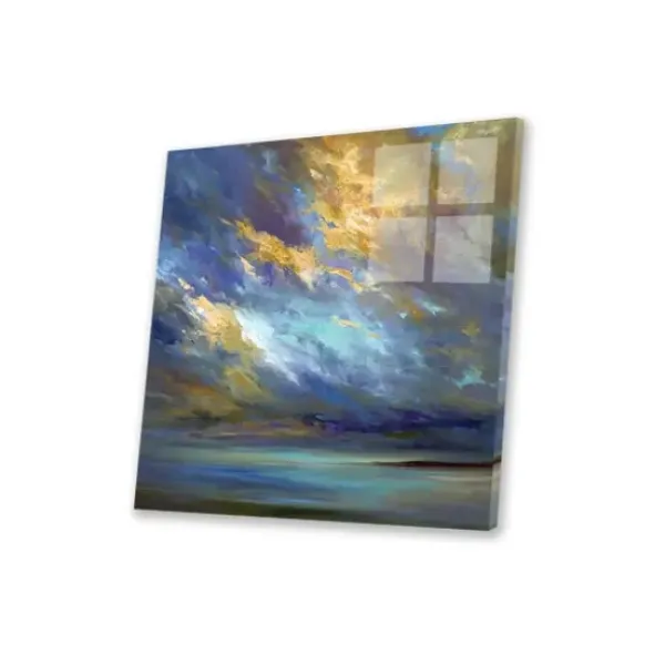Wall Plaques-Kirkland's Home Coastal Clouds Print On Acrylic Glass Blue
