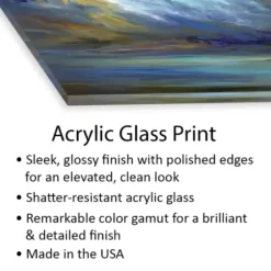 Wall Plaques-Kirkland's Home Coastal Clouds Print On Acrylic Glass Blue