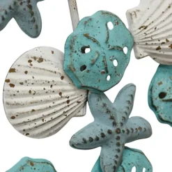 Wall Plaques-Kirkland's Home Coastal Metal Wall Sculpture Blue