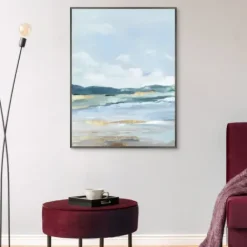 Canvas Art-Kirkland's Home Coastal Mountains Ii Framed Canvas Art Print Blue