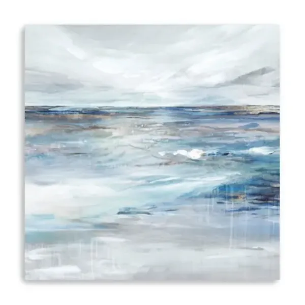 Canvas Art-Kirkland's Home Coastal Sense Canvas Art Print, 30X30 In. Gray/Blue