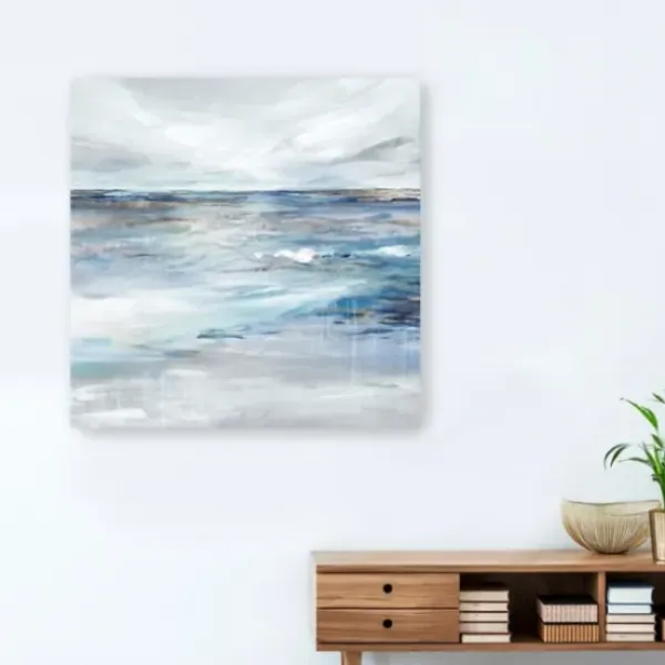 Canvas Art-Kirkland's Home Coastal Sense Canvas Art Print, 30X30 In. Gray/Blue