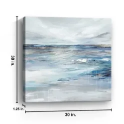 Canvas Art-Kirkland's Home Coastal Sense Canvas Art Print, 30X30 In. Gray/Blue