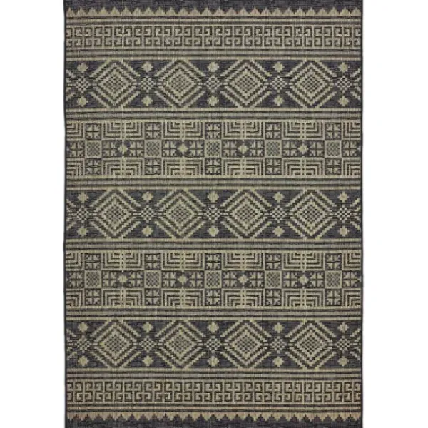 Outdoor Rugs-Kirkland's Home Coastal Stripes Outdoor Area Rug, 7X9 Blue/Gray