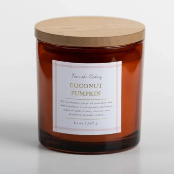 Candles-Kirkland's Home Coconut Pumpkin Triple Wick Jar Candle Orange