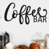 Wall Quotes & Signs-Kirkland's Home Coffee Bar Script Wall Plaque Black