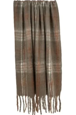 Blankets & Throws-Kirkland's Home Coffee Hand Loomed Throw With Tassels Brown