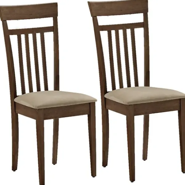 Dining Chairs-Kirkland's Home Coffee Wooden Dining Chairs, Set Of 2 Brown