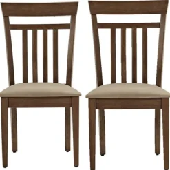 Dining Chairs-Kirkland's Home Coffee Wooden Dining Chairs, Set Of 2 Brown