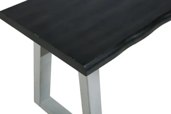 Benches & Ottomans-Kirkland's Home Collins And White Two-Tone Wood Bench Gray