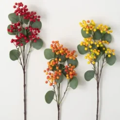 Stems & Bouquets-Kirkland's Home Color Berry Stems, Set Of 3 Multi