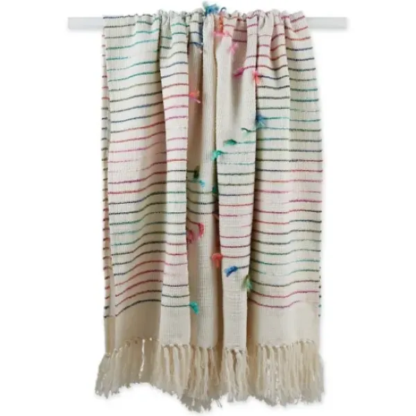 Blankets & Throws-Kirkland's Home Color Diamond Cut Throw Multi