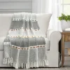 Blankets & Throws-Kirkland's Home Color Herringbone Stripe Throw Multi