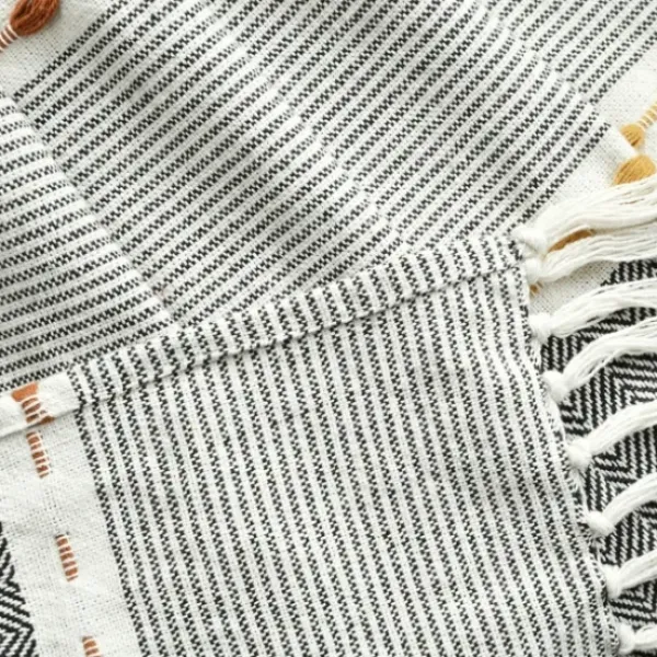 Blankets & Throws-Kirkland's Home Color Herringbone Stripe Throw Multi