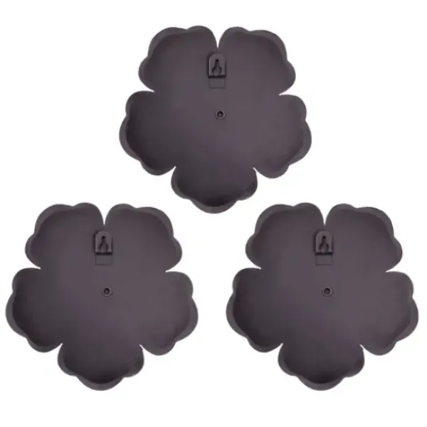 Wall Plaques-Kirkland's Home Color Metal Flower Wall Plaques, Set Of 3 Multi
