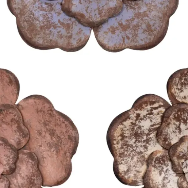 Wall Plaques-Kirkland's Home Color Metal Flower Wall Plaques, Set Of 3 Multi