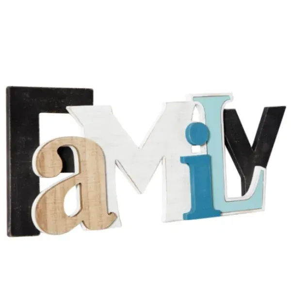 Wall Quotes & Signs-Kirkland's Home Colored Family Wood Wall Plaque Multi