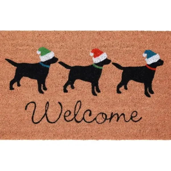 Doormats-Kirkland's Home Colorful Hello Coir Doormat Tan/Multi