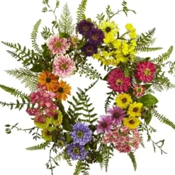 Wreaths-Kirkland's Home Colorful Mixed Floral Wreath Multi