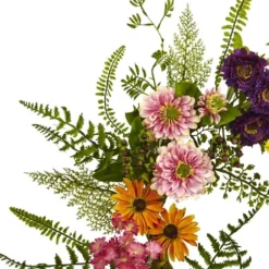 Wreaths-Kirkland's Home Colorful Mixed Floral Wreath Multi