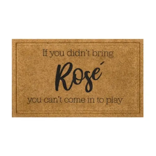 Doormats-Kirkland's Home Come In We'Re Awesome Coir Doormat Tan/Black