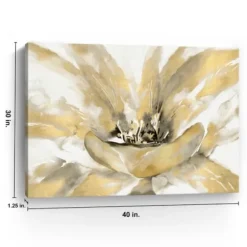 Canvas Art-Kirkland's Home Concerto Luxe Giclee Canvas Art Print Yellow/White