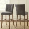 Bar Stools & Counter Height Stools-Kirkland's Home Connor Tufted Bar Stools, Set Of 2 Gray