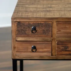 Console Tables-Kirkland's Home Console Table With Keeping Drawers Brown