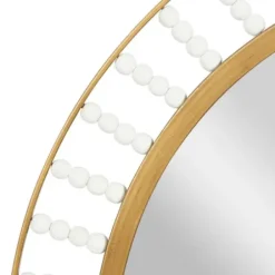 Decorative Mirrors-Kirkland's Home Contemporary Gold Frame With Beads Mirror