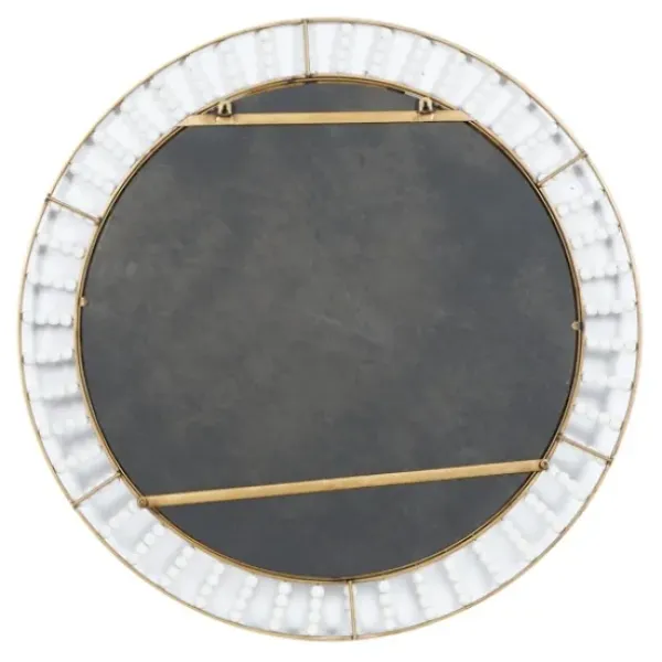 Decorative Mirrors-Kirkland's Home Contemporary Gold Frame With Beads Mirror