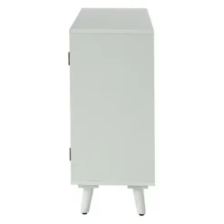 Cabinets & Sideboards-Kirkland's Home Contemporary Lattice Doors Sideboard White