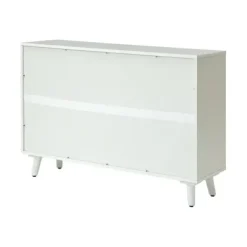 Cabinets & Sideboards-Kirkland's Home Contemporary Lattice Doors Sideboard White