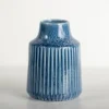 Vases-Kirkland's Home Cool Textured Glass Vase, 8 In. Blue