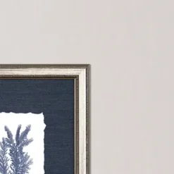 Framed Art-Kirkland's Home Coral 4-Pc. Silver Framed Art Print Set Blue