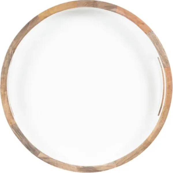 Decorative Trays-Kirkland's Home Coral Reef Oval Trays, Set Of 2 Black