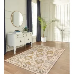 Outdoor Rugs-Kirkland's Home Coral Shibori Outdoor Area Rug, 5X7 Orange