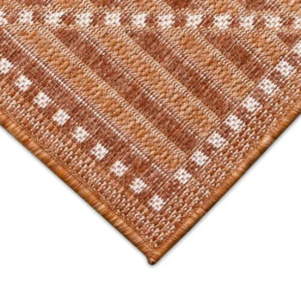 Outdoor Rugs-Kirkland's Home Coral Trellis Indoor/Outdoor Area Rug, 6X9 Pink