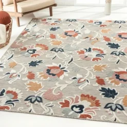 Outdoor Rugs-Kirkland's Home Coral Trellis Indoor/Outdoor Area Rug, 5X7 Pink
