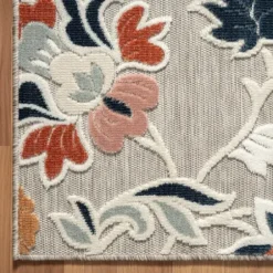 Outdoor Rugs-Kirkland's Home Coral Trellis Indoor/Outdoor Area Rug, 5X7 Pink