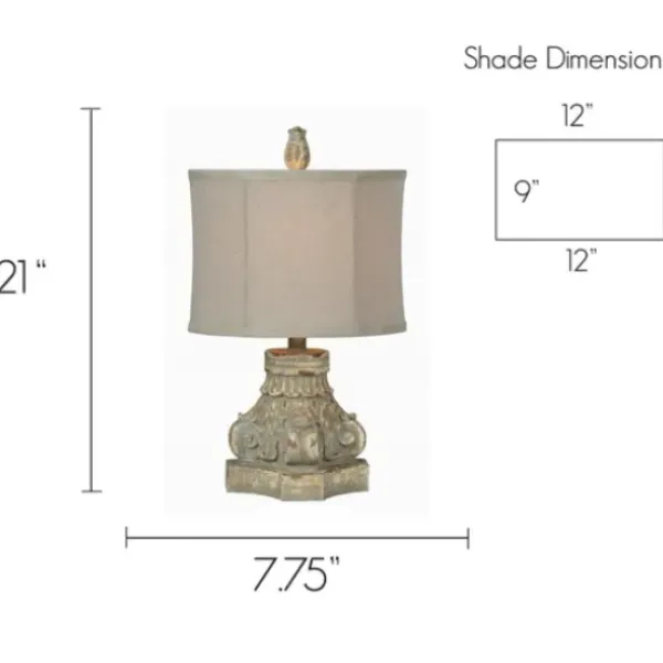 Table Lamps-Kirkland's Home Corinthian Column Table Lamps, Set Of 2 Ivory