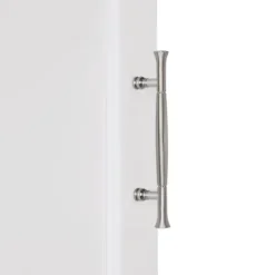 Bathroom Furniture-Kirkland's Home Corner Shelf With Cabinet Doors White