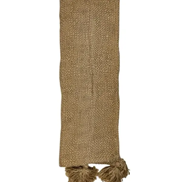 Blankets & Throws-Kirkland's Home Corner Tassel Throw Blanket Tan