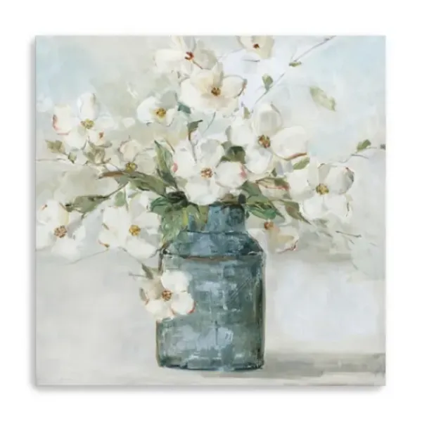 Canvas Art-Kirkland's Home Cottage Charmer Giclee Canvas Art Print, 40X40 In. Blue/White/Green