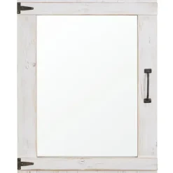 Decorative Mirrors-Kirkland's Home Cottage Door Mirror, 24X32 In. White
