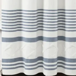 Shower Curtains-Kirkland's Home Cotton Jacquard Shower Curtain Ivory