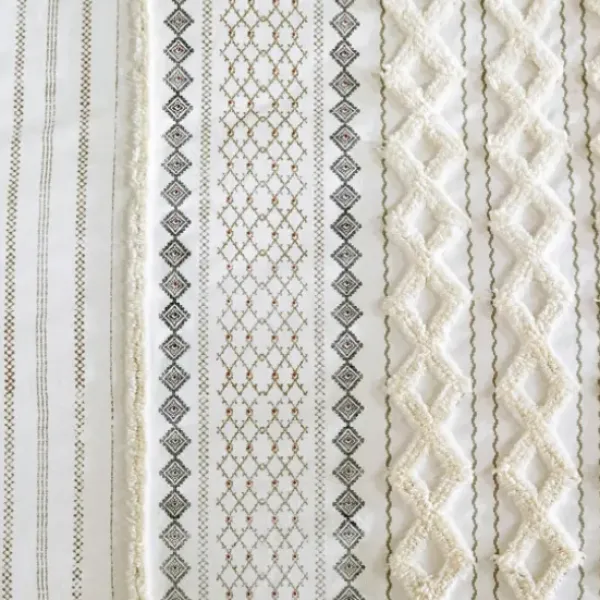 Comforters-Kirkland's Home Cotton Tufted Full/Queen 3-Pc. Comforter Set Ivory