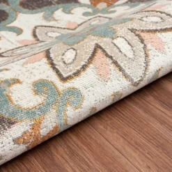 Outdoor Rugs-Kirkland's Home Courcy Transitional Outdoor Accent Rug Blue