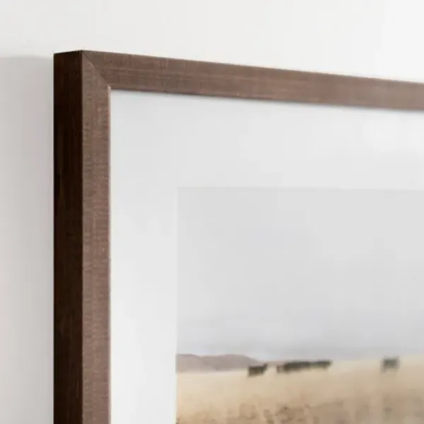Framed Art-Kirkland's Home Cows In A Pasture Framed Art Print Brown