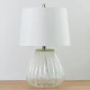 Table Lamps-Kirkland's Home Crackle Glass Table Lamp White