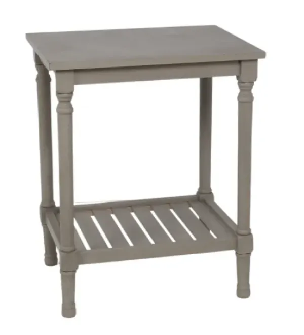 Accent & End Tables-Kirkland's Home Crate Shelf Side Table Gray